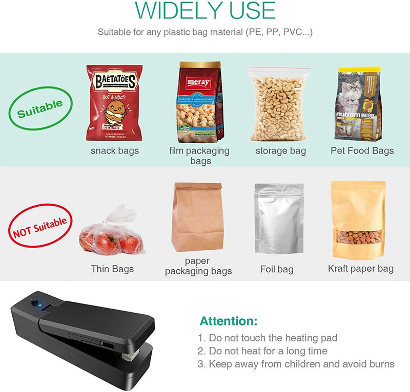 Load image into Gallery viewer, Mini Rechargeable 2-in-1 Bag Sealer and Cutter - ESSMCO
