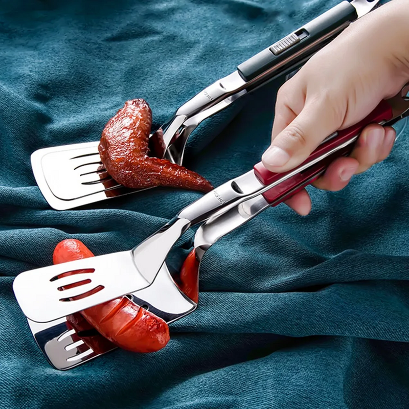 Load image into Gallery viewer, Stainless Steel Steak Clip &amp; Pancake Turner - ESSMCO
