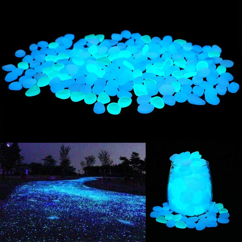 Load image into Gallery viewer, 500PCS Glow in the Dark Garden Pebbles - Luminous Stones - ESSMCO
