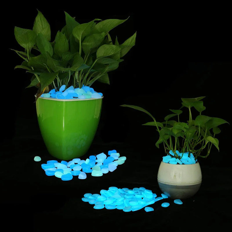 Load image into Gallery viewer, 500PCS Glow in the Dark Garden Pebbles - Luminous Stones - ESSMCO
