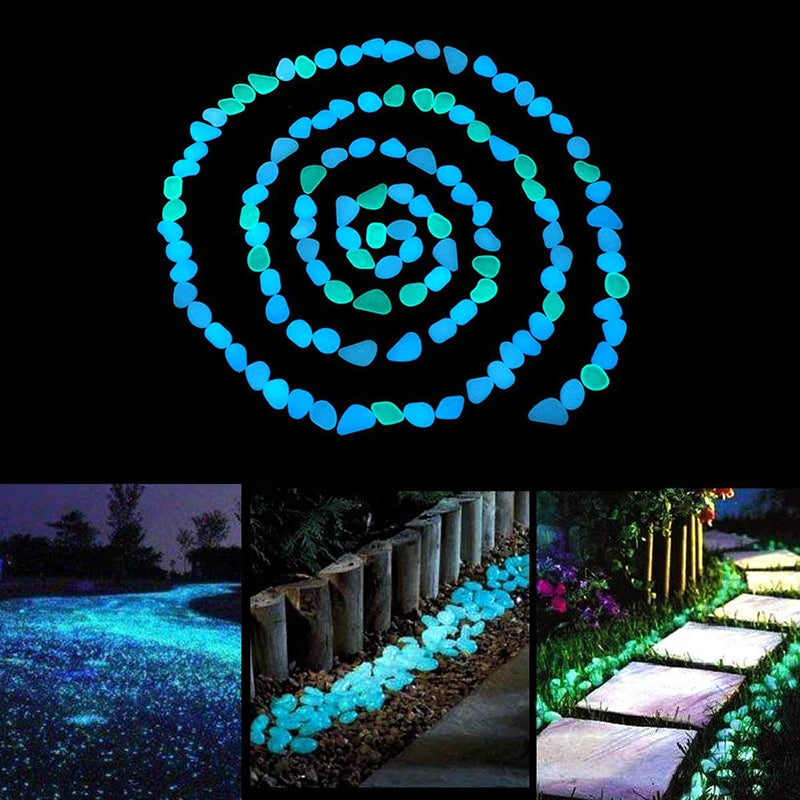 Load image into Gallery viewer, 500PCS Glow in the Dark Garden Pebbles - Luminous Stones - ESSMCO
