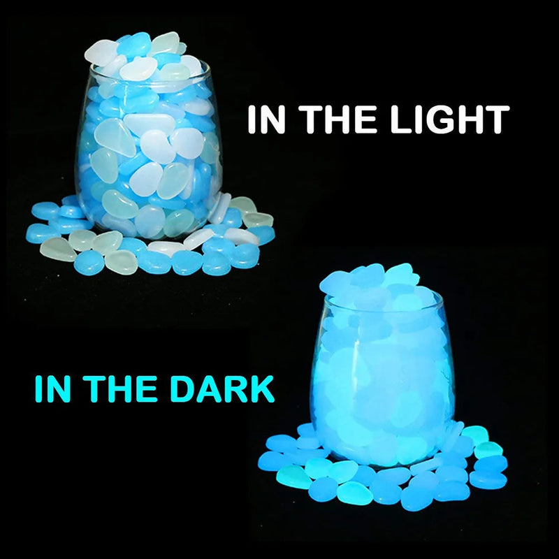 Load image into Gallery viewer, 500PCS Glow in the Dark Garden Pebbles - Luminous Stones - ESSMCO
