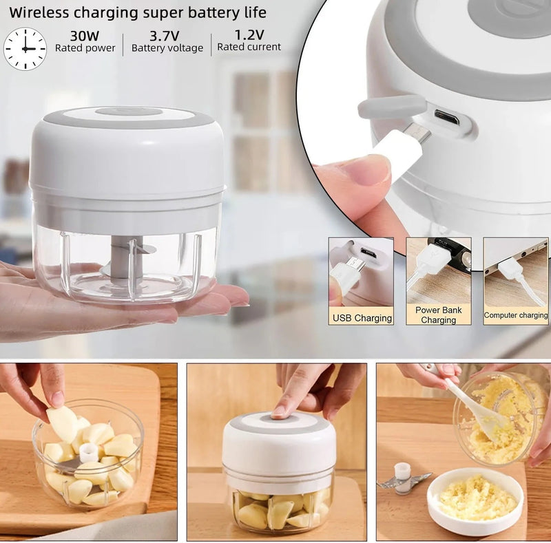 Load image into Gallery viewer, Electric Mini Food Chopper USB Vegetable Grinder - ESSMCO
