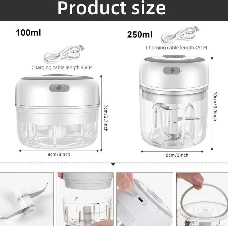 Load image into Gallery viewer, Electric Mini Food Chopper USB Vegetable Grinder - ESSMCO
