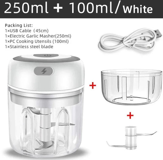 Electric Mini Food Chopper USB Vegetable Grinder - ESSMCO