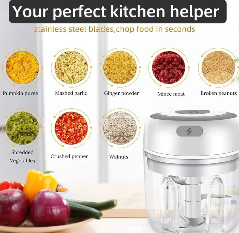 Load image into Gallery viewer, Electric Mini Food Chopper USB Vegetable Grinder - ESSMCO
