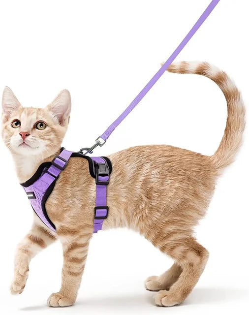 Load image into Gallery viewer, Escape Proof Cat Harness &amp; Leash Set | Adjustable Vest with Reflective Strips - ESSMCO
