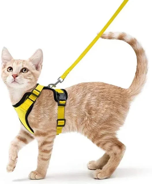 Load image into Gallery viewer, Escape Proof Cat Harness &amp; Leash Set | Adjustable Vest with Reflective Strips - ESSMCO
