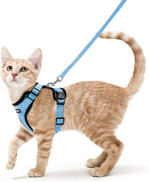 Load image into Gallery viewer, Escape Proof Cat Harness &amp; Leash Set | Adjustable Vest with Reflective Strips - ESSMCO
