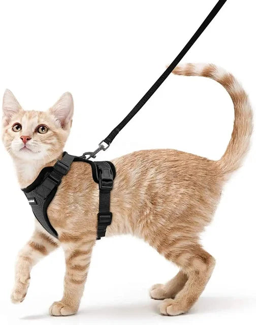 Load image into Gallery viewer, Escape Proof Cat Harness &amp; Leash Set | Adjustable Vest with Reflective Strips - ESSMCO
