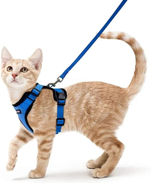 Load image into Gallery viewer, Escape Proof Cat Harness &amp; Leash Set | Adjustable Vest with Reflective Strips - ESSMCO
