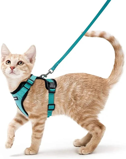 Load image into Gallery viewer, Escape Proof Cat Harness &amp; Leash Set | Adjustable Vest with Reflective Strips - ESSMCO
