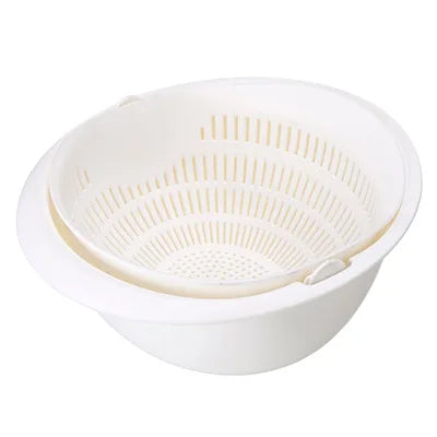 Rotatable Double Drain Basket for Fruits and Vegetables - ESSMCO