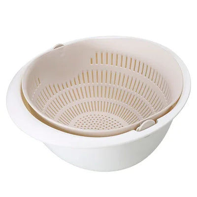 Load image into Gallery viewer, Rotatable Double Drain Basket for Fruits and Vegetables - ESSMCO
