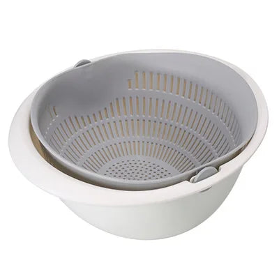 Load image into Gallery viewer, Rotatable Double Drain Basket for Fruits and Vegetables - ESSMCO
