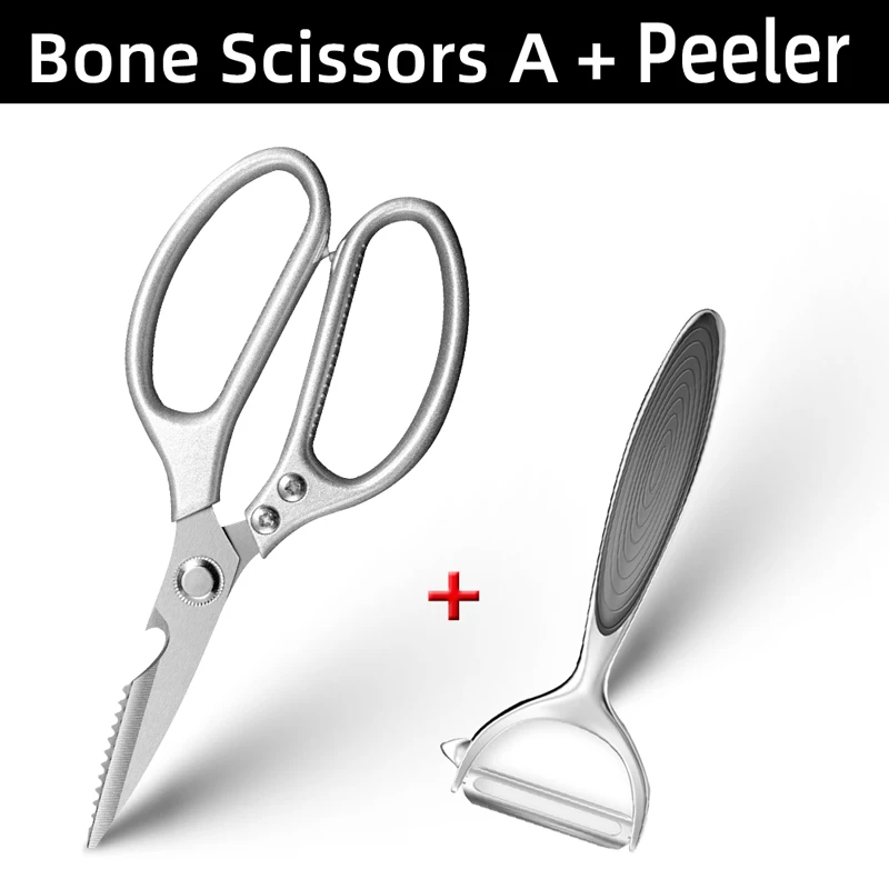 Load image into Gallery viewer, Stainless Steel Kitchen Scissors for Chicken, Duck, and Fish - ESSMCO
