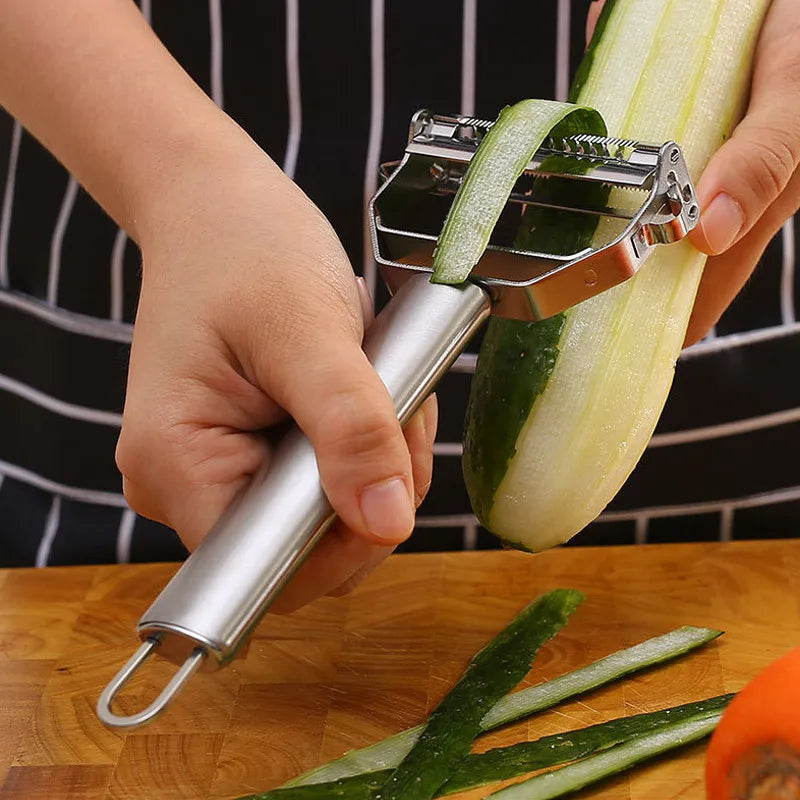 Load image into Gallery viewer, Multifunctional Stainless Steel Vegetable and Fruit Peeler - ESSMCO
