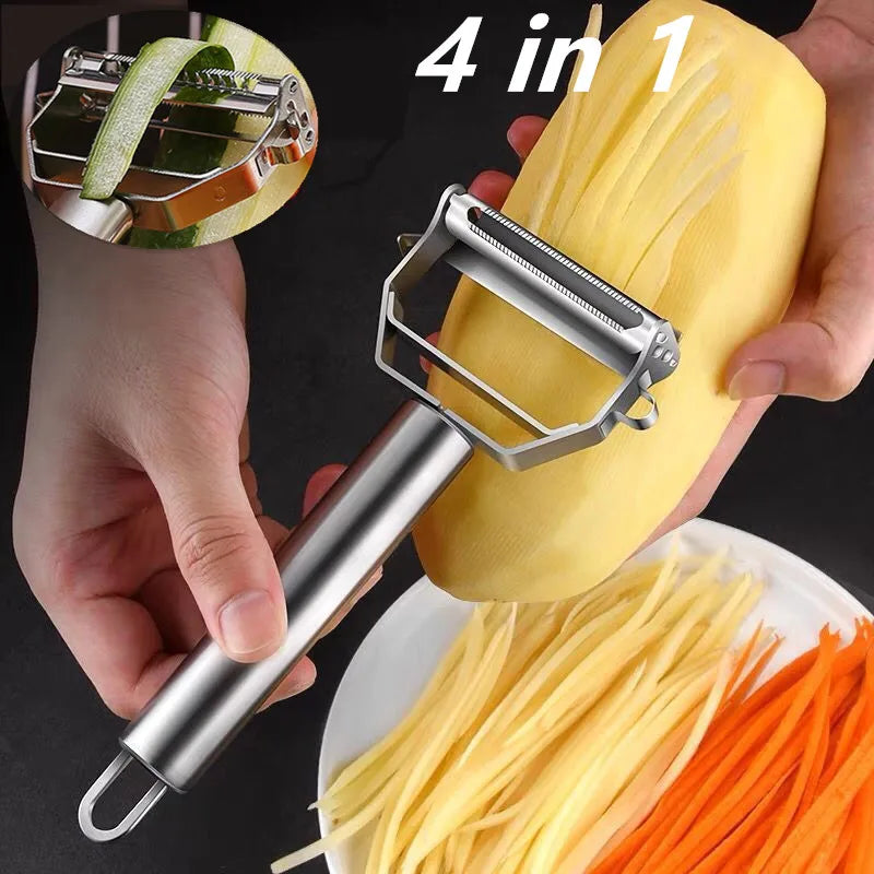 Load image into Gallery viewer, Multifunctional Stainless Steel Vegetable and Fruit Peeler - ESSMCO
