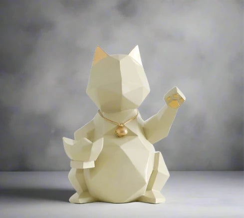 Modern Fortune Cat Desktop Decoration for Home, Living Room, and Entrance - ESSMCO