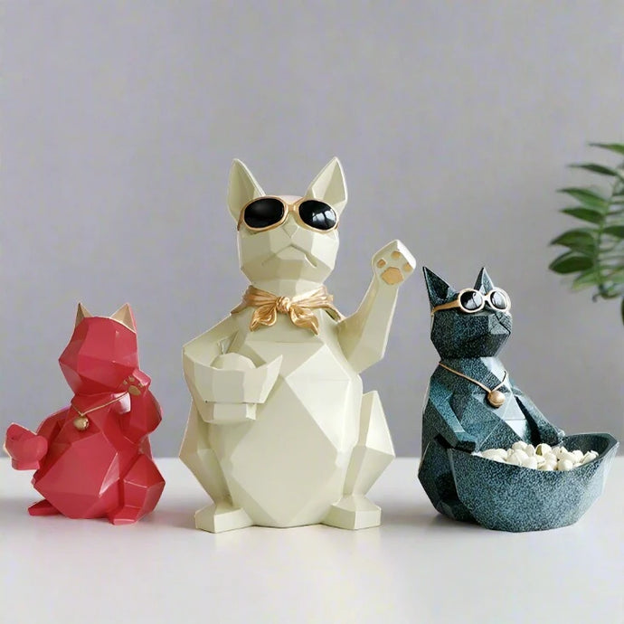 Modern Fortune Cat Desktop Decoration for Home, Living Room, and Entrance - ESSMCO