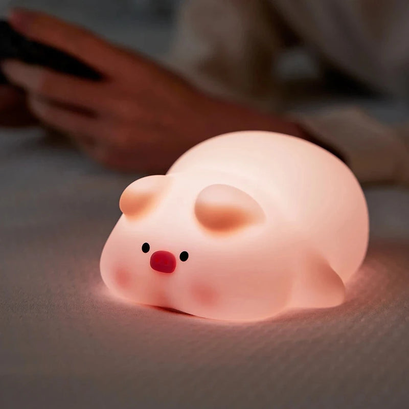 Load image into Gallery viewer, LED Night Lights - Cute Sheep, Panda, and Rabbit Silicone Lamp - ESSMCO
