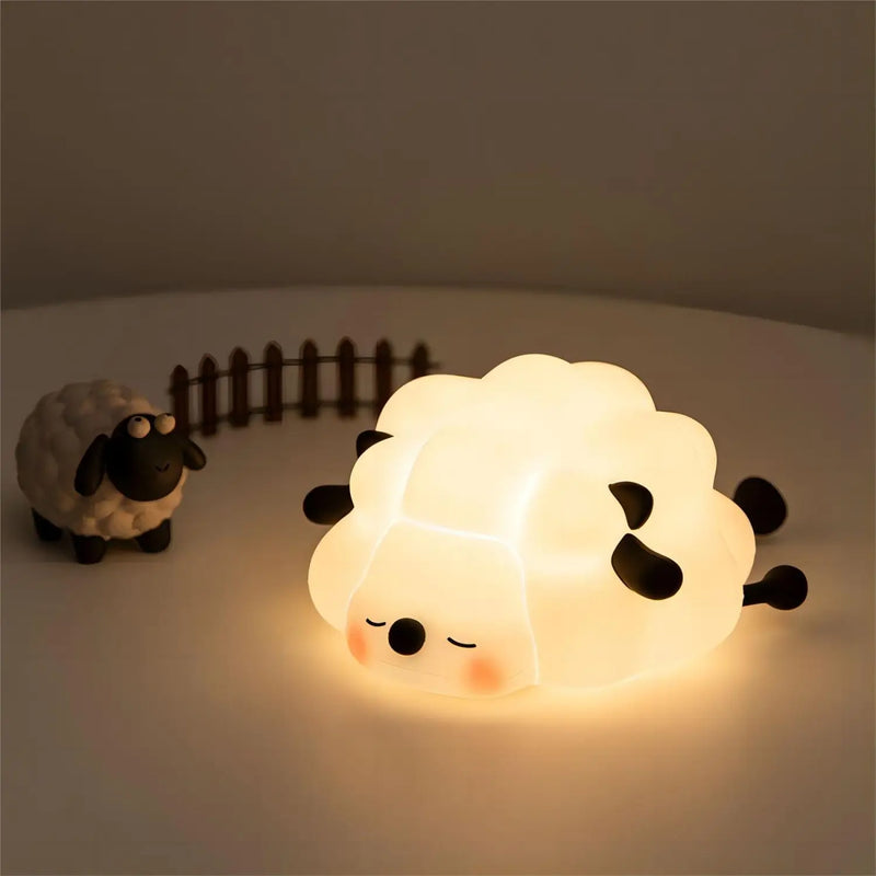 Load image into Gallery viewer, LED Night Lights - Cute Sheep, Panda, and Rabbit Silicone Lamp - ESSMCO
