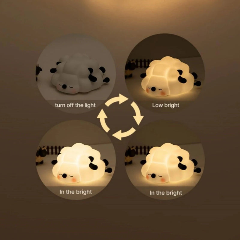 Load image into Gallery viewer, LED Night Lights - Cute Sheep, Panda, and Rabbit Silicone Lamp - ESSMCO
