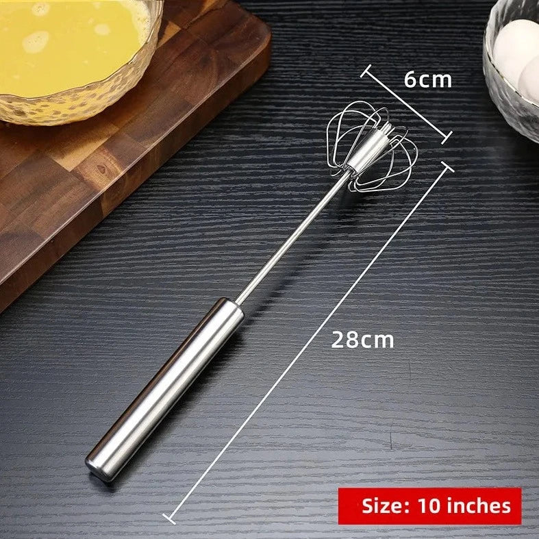 Load image into Gallery viewer, Stainless Steel Semi-Automatic Egg Beater Hand Mixer - ESSMCO
