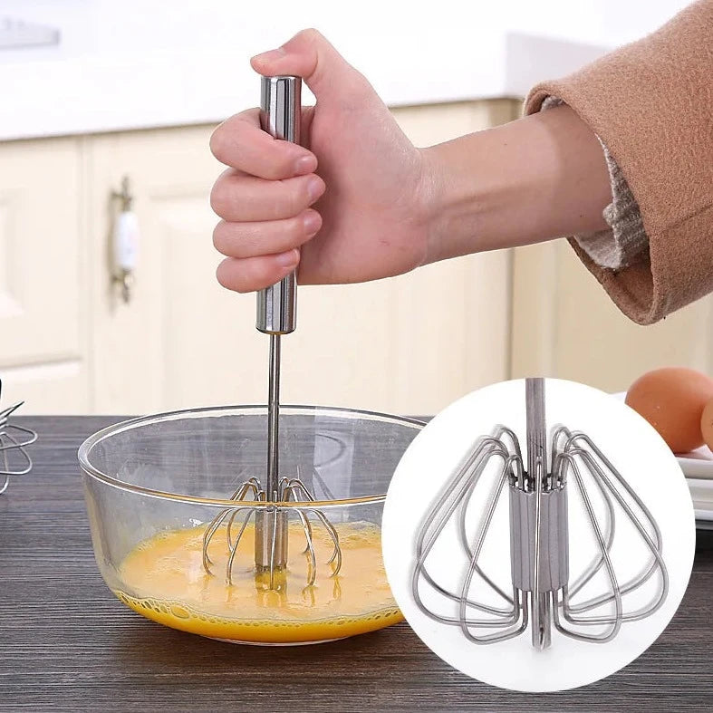 Load image into Gallery viewer, Stainless Steel Semi-Automatic Egg Beater Hand Mixer - ESSMCO
