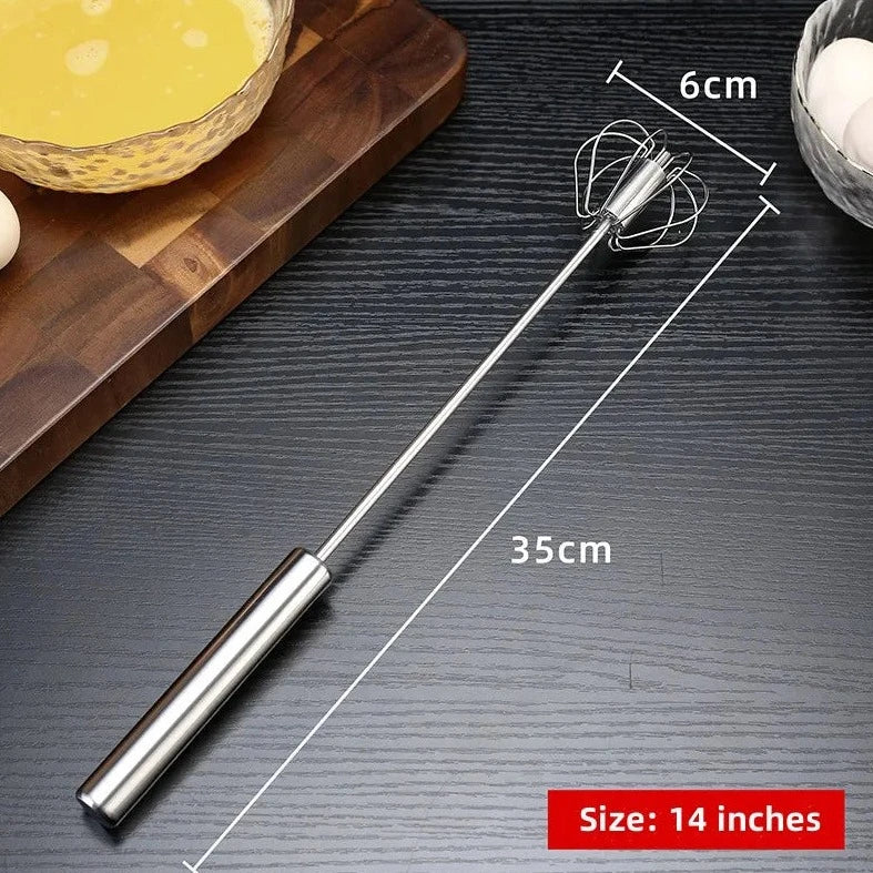 Load image into Gallery viewer, Stainless Steel Semi-Automatic Egg Beater Hand Mixer - ESSMCO
