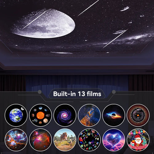 13-in-1 Ultra Galaxy Projector: HD Night Light & Planetarium for Kids & Home Decor - ESSMCO