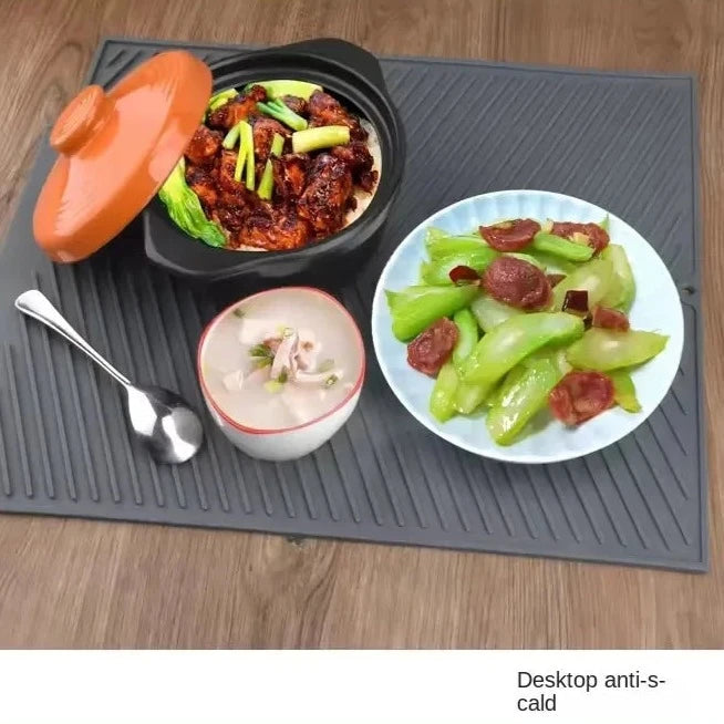 Load image into Gallery viewer, Silicone Drain Pad and Drying Mat - Non-Slip Kitchen Utensil Mat - ESSMCO
