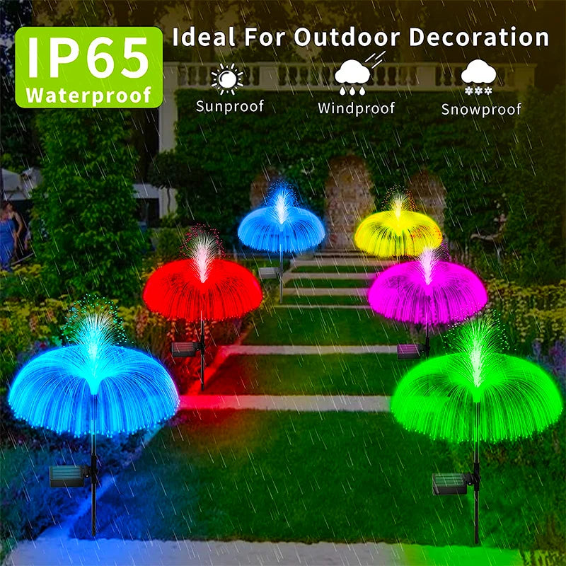 Load image into Gallery viewer, Solar LED Jellyfish Light for Garden and Outdoor Decor - ESSMCO
