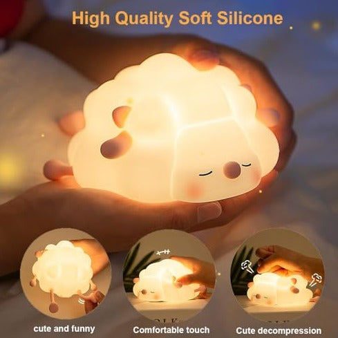 Load image into Gallery viewer, LED Night Lights - Cute Sheep, Panda, and Rabbit Silicone Lamp - ESSMCO
